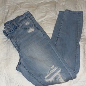 American Eagle Outfitters Light Blue Curvy High-Rise Jegging size 10